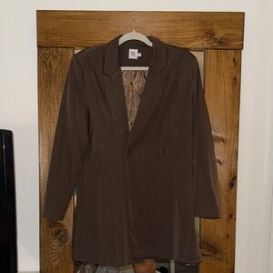 Brown Blazer Dress